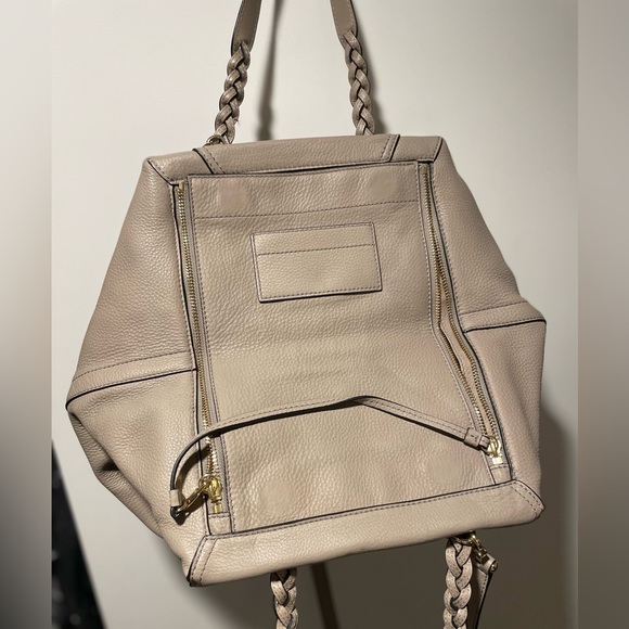 Tory Burch - half moon satchel - French grey - very gently used - Picture 5 of 9